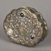 An Eastern silver snuff box,