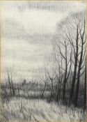 *ARR BILL DARRELL (born 1913) British Ely From South Pencil Inscribed to verso 38 x 55 cm,