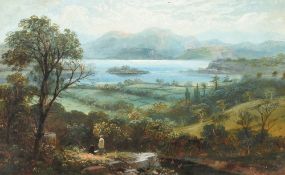 ENGLISH SCHOOL (19th century) Lake District Views Oils on card 45 x 28 cm, framed and glazed,