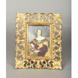 CONTINENTAL SCHOOL (19th century) Portrait Miniature of a Young Lady Watercolour and bodycolour,