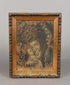 CONTINENTAL SCHOOL (17th/18th century) Madonna and Child Oil on canvas 23.
