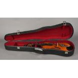 A 19th century three quarter sized violin by Wolff Brothers,
