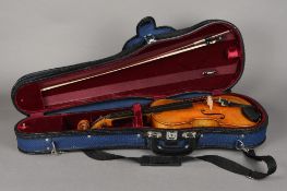 A late 19th century German 7/8th or lady's violin by the Klotz Family, Mittenwald,