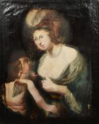 CONTINENTAL SCHOOL (18th century) Cupid and Venus Oil on canvas 72 x 90 cm,