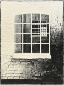 *ARR BRENDA HARTILL (20th/21st century) British Window with Windows Collagraph and charcoal Signed