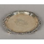 A George III silver salver, hallmarked L
