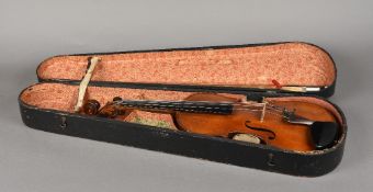 A 19th century French full size violin,