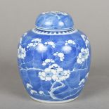 A Chinese blue and white porcelain ginge