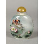 A Chinese inside painted snuff bottle an