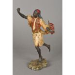 An Austrian cold painted bronze model of