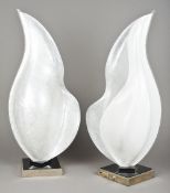A pair of Rougier of Canada acrylic tabl