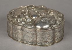 A 19th century Chinese silver box The s