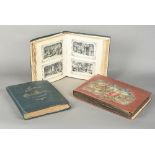 Three Continental postcard albums, compi