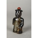 A Chinese glass snuff bottle and stopper