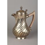 A Victorian silver coffee pot, hallmarke