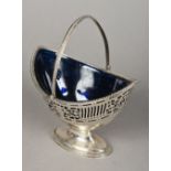 A George III silver sugar basket, hallma