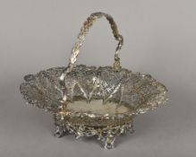 A Georgian pierced silver basket, possib