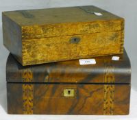 Two Victorian boxes