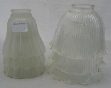 A quantity of Holophane shades and others