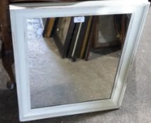 A shabby chic painted mirror