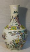 A Canton porcelain vase