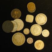 A small quantity of silver coinage