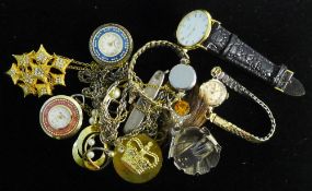 A small quantity of miscellaneous jewellery and watches
