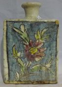 An Iznik polychrome floral flask