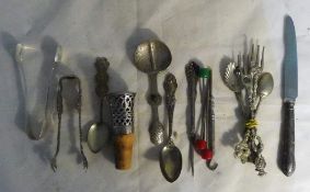 A bag of various cutlery