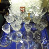 A quantity of glassware,