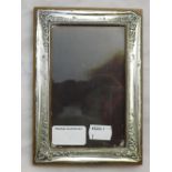 A silver photograph frame