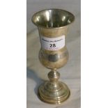 A Russian silver goblet