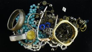 A quantity of jewellery and a gentleman's watch