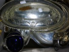 A quantity of silver plate,