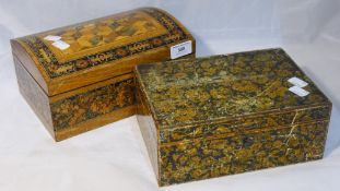 A Tunbridgeware box,