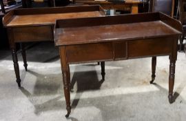 A pair of 19th century Scottish mahogany serving tables