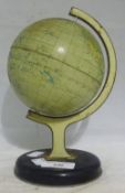 A Chad Valley tin plate globe