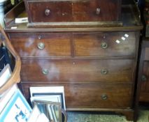 A mahogany dressing chest