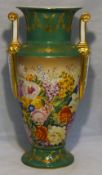 A Sevres style porcelain vase