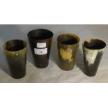 Four horn beakers