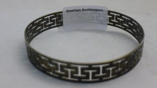 A silver bangle