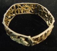 A French silver and marcasite set early 20th century bracelet