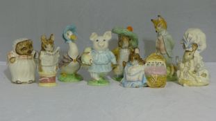 Eight Beswick Beatrix Potter figures