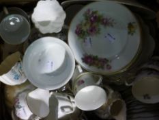 A quantity of decorative ceramics including tea and coffee sets