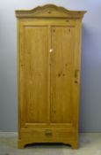 A pine wardrobe