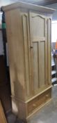 A Victorian pine wardrobe