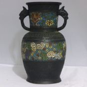 A Chinese cloisonne bronze vase