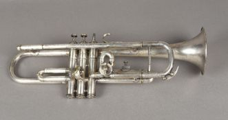 An early 20th century Hawkes & Son trumpet The horn inscribed The Empire H & S Hawkes & Son Makers,