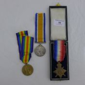 A WWI trio of medals, Private P.