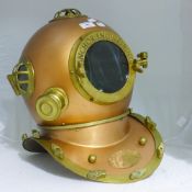 A replica divers helmet